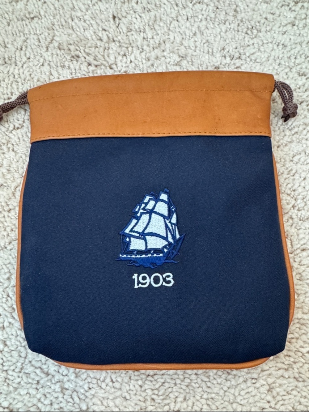 Tedesco CC Drawstring Pouch - 1903 Embroidered